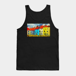 Hartlepool Seafront Houses Van Gogh Style Tank Top